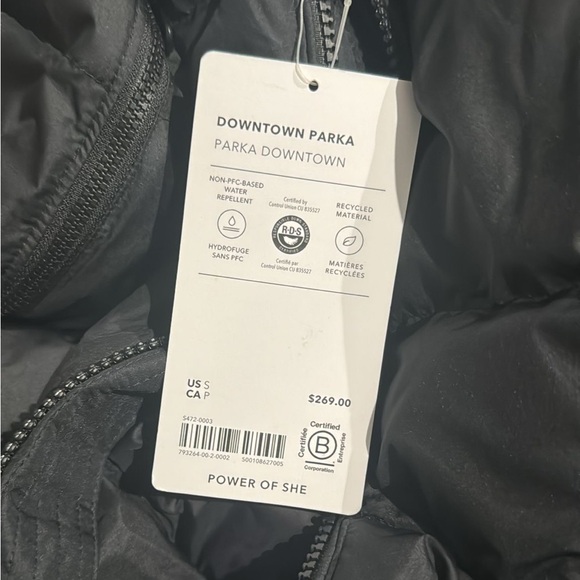 Athleta Downtown Puffer Parka // Black - Picture 13 of 15